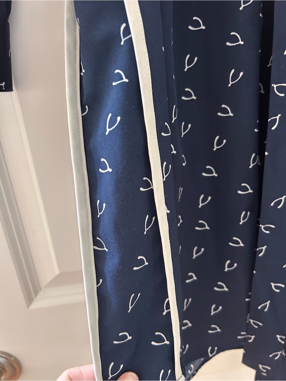 GAP x Rosie Pope Wishbone Shirt Dress with Tie. Preppy. Nautical. Maternity. SZM - Picture 4 of 10